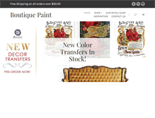 Tablet Screenshot of boutiquepaint.com